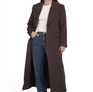 AVEC LES FILLESWool Blend Strong Shoulder Tailored Coat